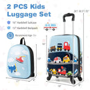 2 PCS Kid Luggage Set With Spinner Wheels for Children Boys Girls by DirectDeals