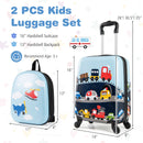 2 PCS Kid Luggage Set With Spinner Wheels for Children Boys Girls by LJGDeals