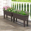 2 PCS Raised Garden Beds Self-Watering Planter Box with Detachable Legs and Drainage Hole by LJGDeals