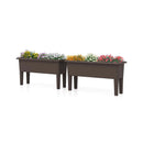 2 PCS Raised Garden Beds Self-Watering Planter Box with Detachable Legs and Drainage Hole by LJGDeals