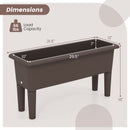 2 PCS Raised Garden Beds Self-Watering Planter Box with Detachable Legs and Drainage Hole