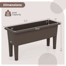 2 PCS Raised Garden Beds Self-Watering Planter Box with Detachable Legs and Drainage Hole by LJGDeals