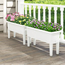 2 PCS Raised Garden Beds Self-Watering Planter Box with Detachable Legs and Drainage Hole by LJGDeals