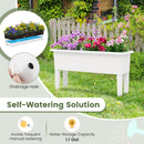 2 PCS Raised Garden Beds Self-Watering Planter Box with Detachable Legs and Drainage Hole