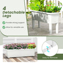 2 PCS Raised Garden Beds Self-Watering Planter Box with Detachable Legs and Drainage Hole