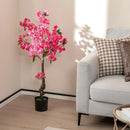 2 Pack 41 Inch Artificial Plum Blossom Tree Fake Floral Plant with 92 Flowers-Red by LJGDeals