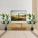 2 Pack 4 Feet Artificial Monstera Deliciosa Plants for Home Office by DirectDeals