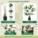 2 Pack 4 Feet Artificial Monstera Deliciosa Plants for Home Office by LJGDeals