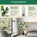 2 Pack 4 Feet Artificial Monstera Deliciosa Plants for Home Office by LJGDeals