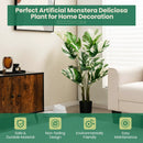 2 Pack 4 Feet Artificial Monstera Deliciosa Plants for Home Office by LJGDeals