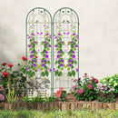 2 Pack 71 x 20 Inch Metal Garden Trellis Rustproof Plant Support for Climbing Plants by LJGDeals