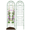 2 Pack 71 x 20 Inch Metal Garden Trellis Rustproof Plant Support for Climbing Plants by LJGDeals