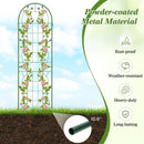 2 Pack 71 x 20 Inch Metal Garden Trellis Rustproof Plant Support for Climbing Plants by LJGDeals