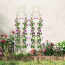 2 Pack 71 x 20 Inch Metal Garden Trellis Rustproof Plant Support for Climbing Plants by LJGDeals