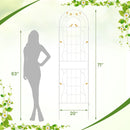 2 Pack 71 x 20 Inch Metal Garden Trellis Rustproof Plant Support for Climbing Plants by LJGDeals