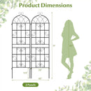 2 Pack 71" x 20" Metal Garden Trellis for Outdoor Climbing Plants by LJGDeals