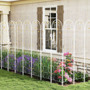 2 Pack 86.5 x 20 Inches Metal Garden Trellis for Climbing Plants