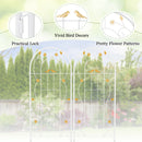 2 Pack 86.5 x 20 Inches Metal Garden Trellis for Climbing Plants