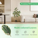 2 Pack 4.3 Feet Tall Artificial Bird of Paradise Plant Fake Banana Leaf-Green by LJGDeals