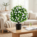 Artificial Eucalyptus Topiary Trees with Cement Planter (2-Pack) by DirectDeals