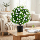 Artificial Eucalyptus Topiary Trees with Cement Planter (2-Pack) by LJGDeals