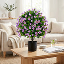 Artificial Eucalyptus Topiary Trees with Cement Planter (2-Pack) by DirectDeals