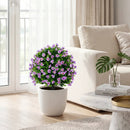 Artificial Eucalyptus Topiary Trees with Cement Planter (2-Pack) by LJGDeals
