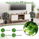 Artificial Eucalyptus Topiary Trees with Cement Planter (2-Pack) by LJGDeals