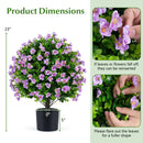 Artificial Eucalyptus Topiary Trees with Cement Planter (2-Pack) by LJGDeals