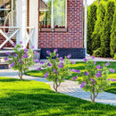2 Pack Artificial Locust Flower Trees 39 Inch Fake Evergreen Shrubs with Ground Spikes by LJGDeals