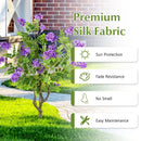 2 Pack Artificial Locust Flower Trees 39 Inch Fake Evergreen Shrubs with Ground Spikes by LJGDeals