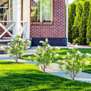 2 Pack Artificial Locust Flower Trees 39 Inch Fake Evergreen Shrubs with Ground Spikes by LJGDeals