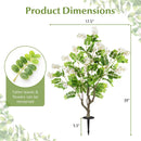 2 Pack Artificial Locust Flower Trees 39 Inch Fake Evergreen Shrubs with Ground Spikes by LJGDeals