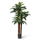 2 Pack Artificial Palm Tree 6.3 ft Tall with Adjustable Leaves by LJGDeals