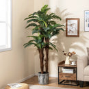 2 Pack Artificial Palm Tree 6.3 ft Tall with Adjustable Leaves by LJGDeals