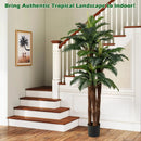 2 Pack Artificial Palm Tree 6.3 ft Tall with Adjustable Leaves by LJGDeals