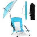 2 Pack Beach Umbrella Chair for Adults with Adjustable Parasol by LJGDeals
