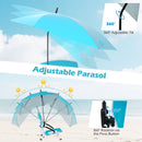 2 Pack Beach Umbrella Chair for Adults with Adjustable Parasol by LJGDeals