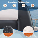 2-Pack Boat Seats with Thick Sponge Padding and Fixing Bolts-Gray by LJGDeals