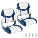 2-Pack Boat Seats with Fixing Bolts and Hinges by LJGDeals