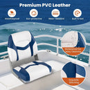 2-Pack Boat Seats with Fixing Bolts and Hinges by LJGDeals