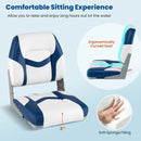 2-Pack Boat Seats with Fixing Bolts and Hinges by LJGDeals