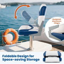 2-Pack Boat Seats with Fixing Bolts and Hinges by LJGDeals