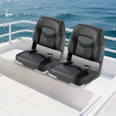 2-Pack Boat Seats with Fixing Bolts and Hinges by LJGDeals