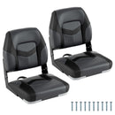 2-Pack Boat Seats with Fixing Bolts and Hinges