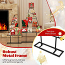 2 Pack Christmas Tree Photo Holder with 36 Round Clips and Metal Hanging Rack-Black by LJGDeals