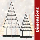 2 Pack Christmas Tree Photo Holder with 36 Round Clips and Metal Hanging Rack-Black by LJGDeals