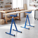 2-Pack Folding Roller Stands Portable Outfeed Supports with Adjustable Height by LJGDeals
