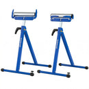 2-Pack Folding Roller Stands Portable Outfeed Supports with Adjustable Height by LJGDeals