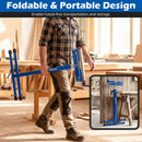 2-Pack Folding Roller Stands Portable Outfeed Supports with Adjustable Height by LJGDeals